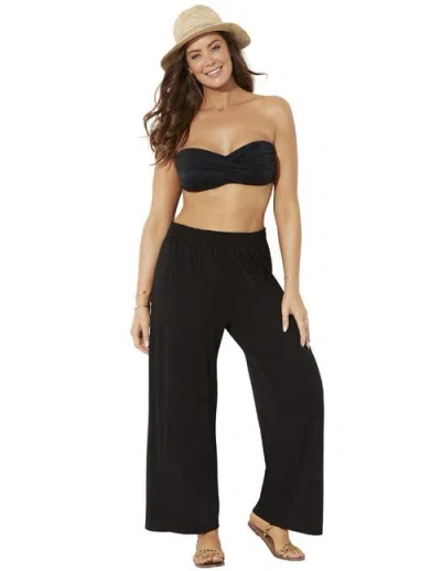 Swimsuits For All Dena Beach Pant Cover Up In Black
