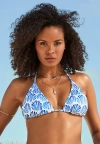 Swimsuits For All Essential String Triangle Bikini Top In Blue