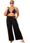 Swimsuits For All Gauze Cargo Pant In Black