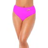 Swimsuits For All High Waist Chain Accent Swim Brief In Purple