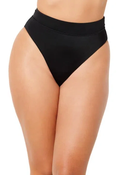 Swimsuits For All High Waist Cheeky Bikini Brief In Black