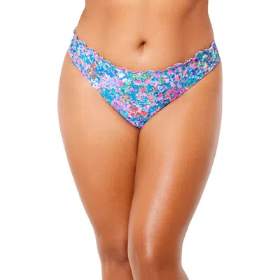 Swimsuits For All Lettuce Trim Swim Brief In Blue