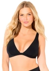 Swimsuits For All Plunging Triangle Bikini Top In Black