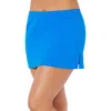 Swimsuits For All Side Slit Swim Skirt In Blue