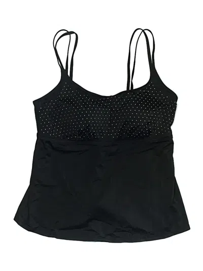 Pre-owned Swimsuits For All Swimsuit Top Black Polka Dots Pattern Swimwear