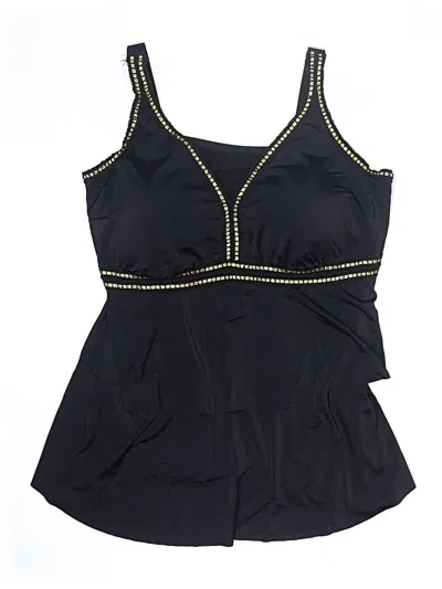 Pre-owned Swimsuits For All Swimsuit Top Black Swimwear