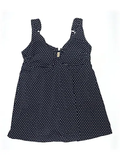 Pre-owned Swimsuits For All Swimsuit Top Blue Polka Dots Pattern Swimwear