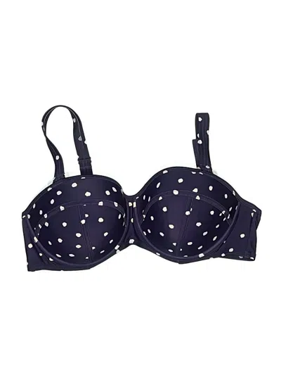 Pre-owned Swimsuits For All Swimsuit Top Blue Polka Dots Pattern Swimwear