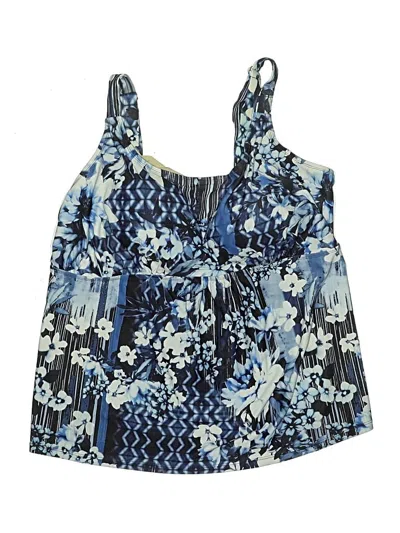 Pre-owned Swimsuits For All Swimsuit Top Blue Swimwear