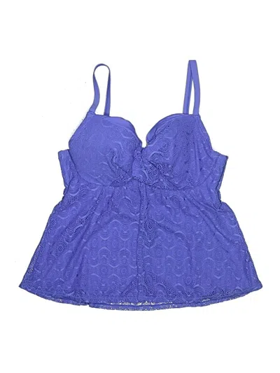 Pre-owned Swimsuits For All Swimsuit Top Blue Swimwear