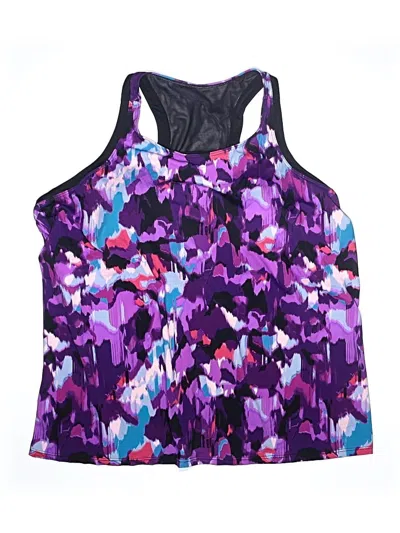 Pre-owned Swimsuits For All Swimsuit Top Purple Swimwear
