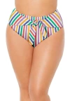 Swimsuits For All Tie Front Bikini Bottom In Multi