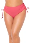 Swimsuits For All Virtuoso Ruched Side Tie Bikini Bottom In Pink