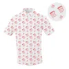 Swingjuice Men's Golf & Pizza Polo In White