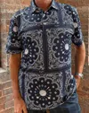 Swingjuice Men's Golf Bandana Polo In Navy