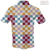 Swingjuice Men's Golf Multi Checker Polo In Ivory