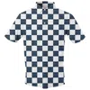 Swingjuice Men's Golf Sj Checkerboard Polo Shirt In Navy