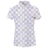 Swingjuice Women's Golf Smile Face Polo Shirt In Ivory