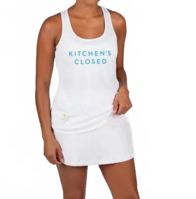 Swinton Women's Kitchen's Closed Performance Tank In White