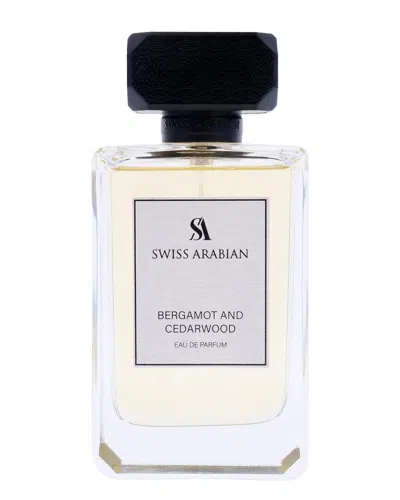 Swiss Arabian Men's 3.4oz Bergamot And Cedarwood Edp In White