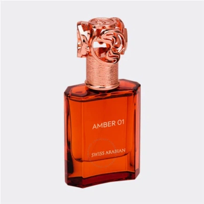 Swiss Arabian Unisex Amber 01 Edp Spray 1.69 oz Fragrances 6295124036781 In Amber / Black