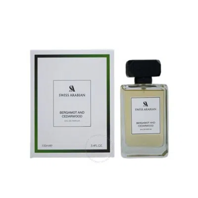 Swiss Arabian Unisex Bergamot And Patchouli Edp Spray 3.38 oz Fragrances 6295124046247 In White