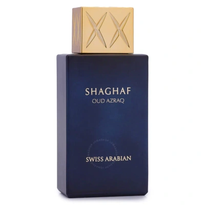 Swiss Arabian Unisex Shaghaf Oud Azraq Edp Spray 2.54 oz Fragrances 6295124041266 In Amber