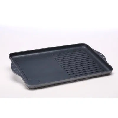 Swiss Diamond 11" X 17" Aluminum Nonstick Grill/griddle Pan In Gray