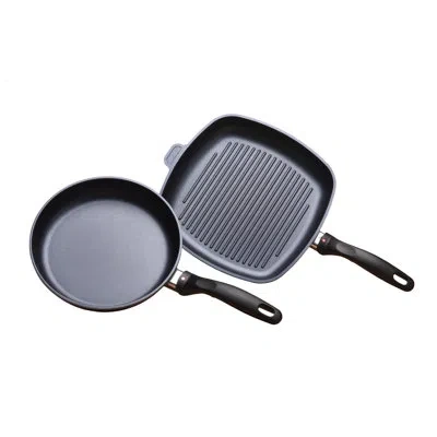 Swiss Diamond 2 Piece Cookware Set In Gray