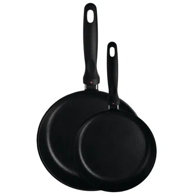 Swiss Diamond 2 Piece Non-stick Frying Pan Set In Black