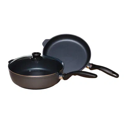 Swiss Diamond 3 Piece Cookware Set In Gray