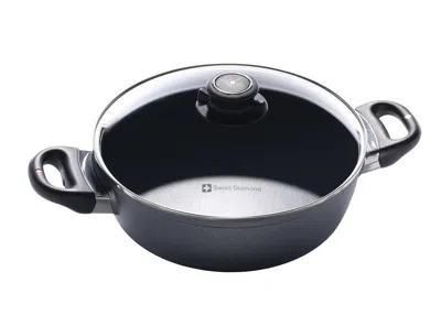 Swiss Diamond 3.2 Qt Casserole Nonstick In Black