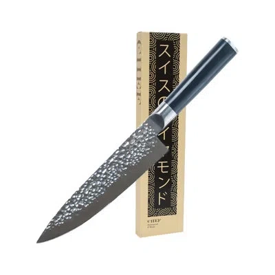 Swiss Diamond Black Handle 7.5'' Chef's Knife