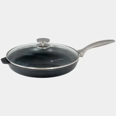 Swiss Diamond Chd Nonstick Fry Pan, 11-inch With Lid In Black