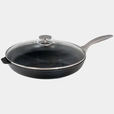 Swiss Diamond Chd Nonstick Fry Pan, 12.5-inch With Lid In Black