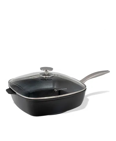 Swiss Diamond Chd Square Saute Pan In Black