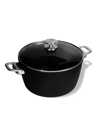Swiss Diamond Cxd Stock Pot In Black