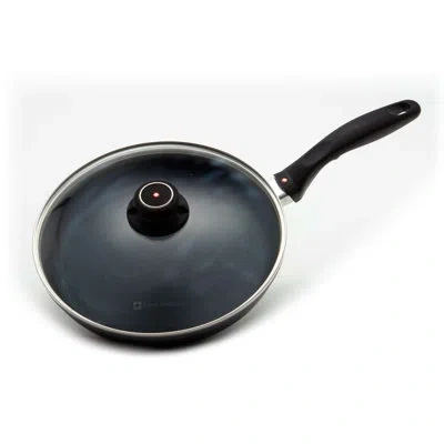 Swiss Diamond Induction Non Stick Frying Pan With Lid In Black