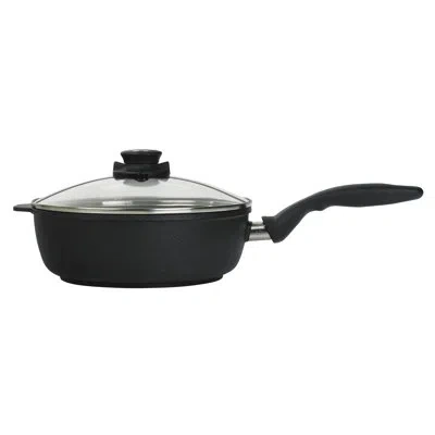 Swiss Diamond Induction Saute Pan With Lid In Black