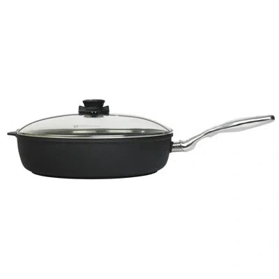Swiss Diamond Induction Saute Pan With Lid In Black