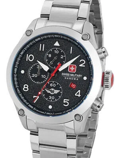 Pre-owned Swiss Military Hanowa Smwgi2101501 Nightflighter Chrono 44mm
