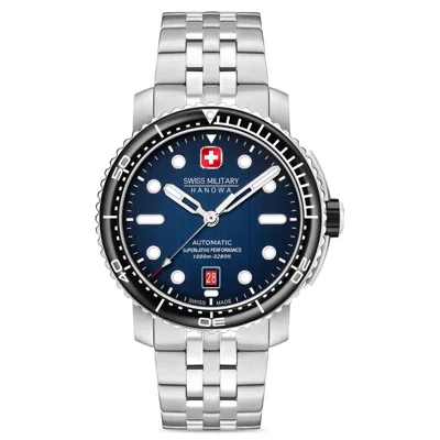 Pre-owned Swiss Military Hanowa Swiss Made Automatic Men's Watch Smwgl0002002-set