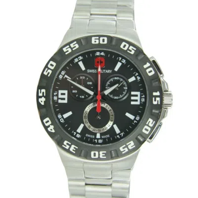 Pre-owned Swiss Military Hanowa Watch Sm12867jstb.02m Racer Si/sw Stainless Steel
