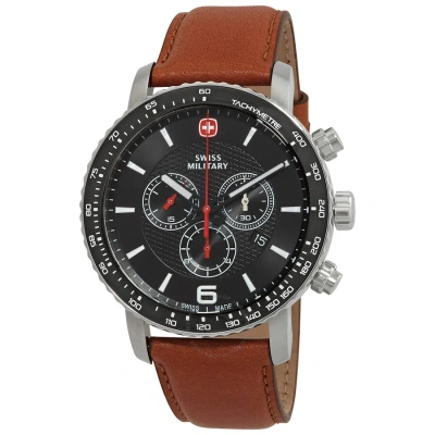 Swiss Military Roadster Black Night Quartz Black Dial Men's Watch 01.1843.304 In Black / Brown