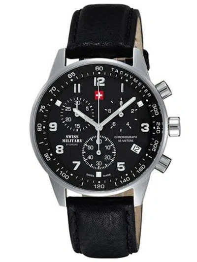 Pre-owned Swiss Military Sm34012.05 Chronograph Mens Watch 41mm 5 Atm