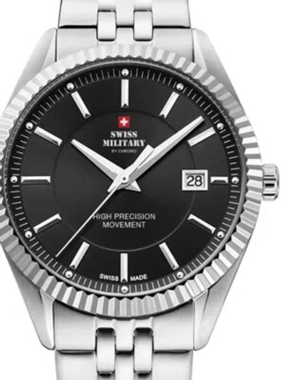 Pre-owned Swiss Military Sm34065.01 Mens Watch 40mm 5atm