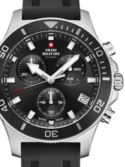 Pre-owned Swiss Military Sm34067.07 Chronograph Mens Watch 42mm 10atm