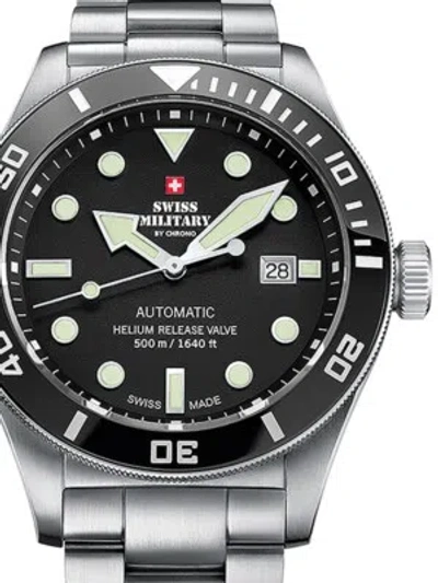 Pre-owned Swiss Military Sma34075.01 Automatic Mens Watch 44mm 50atm
