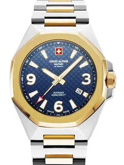 Pre-owned Swiss Military Swiss Alpine Military 7005.1145 Typhoon Mens Watch 42mm