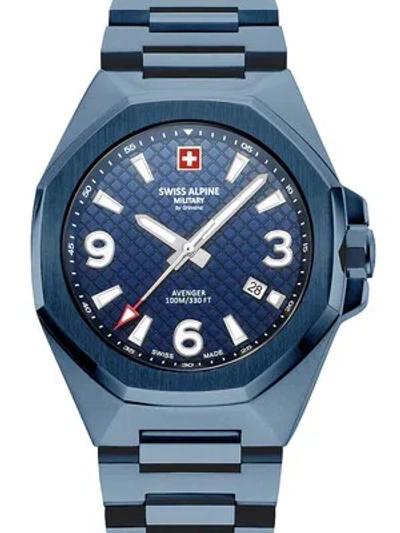 Pre-owned Swiss Military Swiss Alpine Military 7005.1195 Avenger Mens Watch 42mm